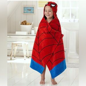 Marvel Spider-Man Red Hooded Kids Towel